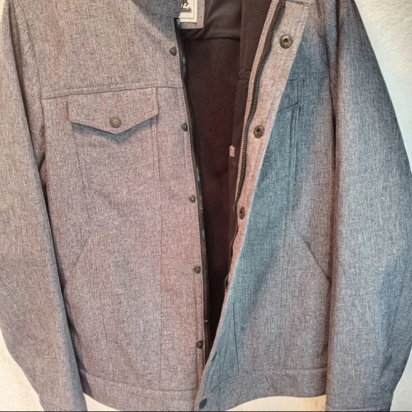 Levi's Strauss & Company, Grey Zip Snap Trucker Utility Jacket, Men Size Small - Picture 6 of 16